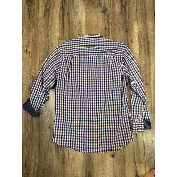 Nick Graham Everywhere Mens Stretch Modern Fit Contrast Cuffs Dress Shirt Size 1 - Picture 7 of 7